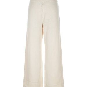 St. John Collection Cream Wide Leg Pants